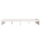 vidaXL Estructura de cama madera maciza blanco 120x200 cm