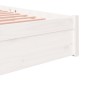vidaXL Estructura de cama madera maciza blanco 120x200 cm