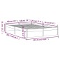 vidaXL Estructura de cama madera maciza blanco 120x200 cm