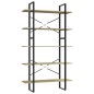 vidaXL Estantería 5 niveles madera contrachapada Sonoma 100x30x175 cm vidaXL Estantería 5 niveles madera contrachapada Sonoma 100x30x175 cm