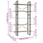 vidaXL Estantería 5 niveles madera contrachapada Sonoma 100x30x175 cm vidaXL Estantería 5 niveles madera contrachapada Sonoma 100x30x175 cm