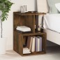 vidaXL Mesita de noche madera contrachapada roble ahumado 35x35x55 cm vidaXL Mesita de noche madera contrachapada roble ahumado 35x35x55 cm