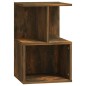 vidaXL Mesita de noche madera contrachapada roble ahumado 35x35x55 cm vidaXL Mesita de noche madera contrachapada roble ahumado 35x35x55 cm