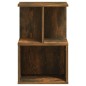 vidaXL Mesita de noche madera contrachapada roble ahumado 35x35x55 cm vidaXL Mesita de noche madera contrachapada roble ahumado 35x35x55 cm