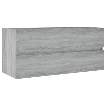 vidaXL Mueble de lavabo madera contrachapada gris Sonoma 100x38,5x45cm