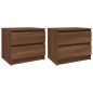 vidaXL Mesita de noche 2 uds contrachapado roble marrón 50x39x43,5 cm vidaXL Mesita de noche 2 uds contrachapado roble marrón 50x39x43,5 cm