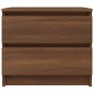 vidaXL Mesita de noche 2 uds contrachapado roble marrón 50x39x43,5 cm vidaXL Mesita de noche 2 uds contrachapado roble marrón 50x39x43,5 cm