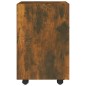 vidaXL Armario auxiliar ruedas contrachapado roble ahumado 33x38x60 cm vidaXL Armario auxiliar ruedas contrachapado roble ahumado 33x38x60 cm