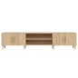vidaXL Mueble para TV madera contrachapada roble Sonoma 180x31,5x40 cm