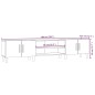 vidaXL Mueble para TV madera contrachapada roble Sonoma 180x31,5x40 cm