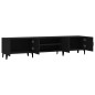 vidaXL Mueble de TV madera contrachapada negro 180x31,5x40 cm