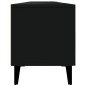vidaXL Mueble de TV madera contrachapada negro 180x31,5x40 cm
