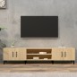 vidaXL Mueble para TV madera contrachapada roble Sonoma 180x31,5x40 cm vidaXL Mueble para TV madera contrachapada roble Sonoma 180x31,5x40 cm