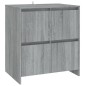 vidaXL Aparadores 2 uds madera de ingeniería gris Sonoma 70x41x75 cm vidaXL Aparadores 2 uds madera de ingeniería gris Sonoma 70x41x75 cm