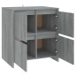 vidaXL Aparadores 2 uds madera de ingeniería gris Sonoma 70x41x75 cm vidaXL Aparadores 2 uds madera de ingeniería gris Sonoma 70x41x75 cm