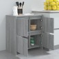 vidaXL Aparadores 2 uds madera de ingeniería gris Sonoma 70x41x75 cm vidaXL Aparadores 2 uds madera de ingeniería gris Sonoma 70x41x75 cm
