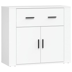 vidaXL Aparador de madera contrachapada blanco 80x33x70 cm
