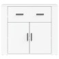 vidaXL Aparador de madera contrachapada blanco 80x33x70 cm vidaXL Aparador de madera contrachapada blanco 80x33x70 cm