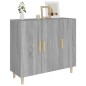 vidaXL Aparador de madera de ingeniería gris Sonoma 90x34x80 cm vidaXL Aparador de madera de ingeniería gris Sonoma 90x34x80 cm