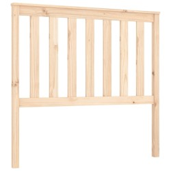 vidaXL Cabecero de cama madera maciza de pino 106x6x101 cm