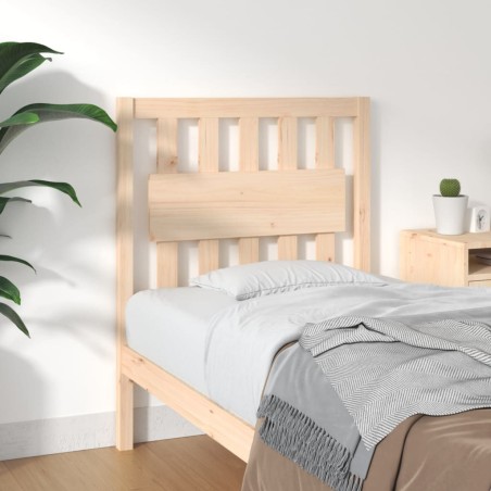 vidaXL Cabecero de cama madera maciza de pino 80,5x4x100 cm