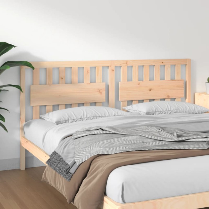 vidaXL Cabecero de cama madera maciza de pino 185,5x4x100 cm vidaXL Cabecero de cama madera maciza de pino 185,5x4x100 cm