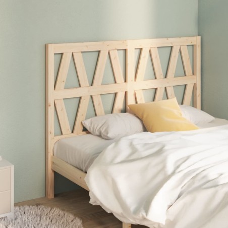 vidaXL Cabecero de cama madera maciza de pino 141x4x100 cm