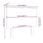 vidaXL Cabecero de cama madera maciza de pino 104x6x82,5 cm vidaXL Cabecero de cama madera maciza de pino 104x6x82,5 cm