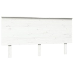 vidaXL Cabecero de cama madera maciza de pino blanco 154x6x82,5 cm