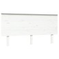 vidaXL Cabecero de cama madera maciza de pino blanco 154x6x82,5 cm