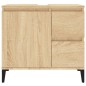 vidaXL Armario de baño madera contrachapada roble Sonoma 65x33x60 cm