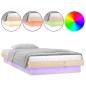 vidaXL Estructura de cama con LED madera maciza 75x190 cm vidaXL Estructura de cama con LED madera maciza 75x190 cm