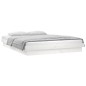 vidaXL Estructura de cama con LED madera maciza blanco 140x190 cm