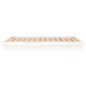vidaXL Estructura de cama con LED madera maciza blanco 140x190 cm