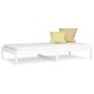 vidaXL Sofá cama madera maciza de pino blanco 80x200 cm vidaXL Sofá cama madera maciza de pino blanco 80x200 cm