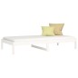 vidaXL Sofá cama madera maciza de pino blanco 80x200 cm vidaXL Sofá cama madera maciza de pino blanco 80x200 cm