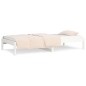 vidaXL Sofá cama madera maciza de pino blanco 80x200 cm vidaXL Sofá cama madera maciza de pino blanco 80x200 cm