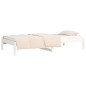 vidaXL Sofá cama madera maciza de pino blanco 80x200 cm vidaXL Sofá cama madera maciza de pino blanco 80x200 cm