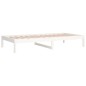 vidaXL Sofá cama madera maciza de pino blanco 80x200 cm vidaXL Sofá cama madera maciza de pino blanco 80x200 cm
