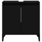 vidaXL Armario para lavabo madera contrachapada negro 58x33x60 cm vidaXL Armario para lavabo madera contrachapada negro 58x33x60 cm