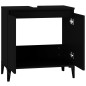vidaXL Armario para lavabo madera contrachapada negro 58x33x60 cm vidaXL Armario para lavabo madera contrachapada negro 58x33x60 cm