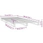 vidaXL Cama de palets de madera maciza de pino 75x190 cm vidaXL Cama de palets de madera maciza de pino 75x190 cm