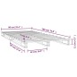 vidaXL Cama de palets madera maciza pino individual 90x190 cm vidaXL Cama de palets madera maciza pino individual 90x190 cm