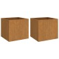 vidaXL Jardineras 2 unidades acero corten 42x40x39 cm vidaXL Jardineras 2 unidades acero corten 42x40x39 cm