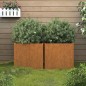 vidaXL Jardineras 2 unidades acero corten 49x47x46 cm vidaXL Jardineras 2 unidades acero corten 49x47x46 cm