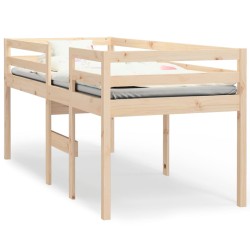 vidaXL Cama alta madera maciza pino 80x200 cm