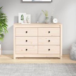 vidaXL Aparador de madera maciza de pino 100x40x72 cm