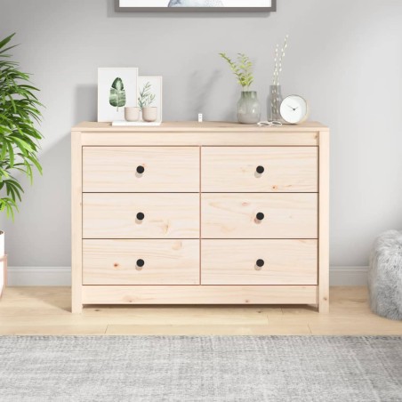 vidaXL Aparador de madera maciza de pino 100x40x72 cm