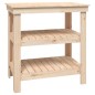 vidaXL Banco de trabajo de madera maciza de pino 78,5x50x80 cm vidaXL Banco de trabajo de madera maciza de pino 78,5x50x80 cm