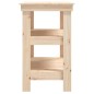 vidaXL Banco de trabajo de madera maciza de pino 78,5x50x80 cm vidaXL Banco de trabajo de madera maciza de pino 78,5x50x80 cm